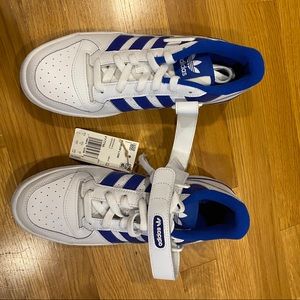 Adidas new forum lows blue, new with tags size 6.5 men’s fits 7.5-8 women’s